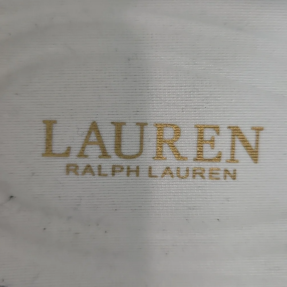 Ralph Lauren White Janson II Canvas Sneakers Size 8 NWT - Picture 2 of 8